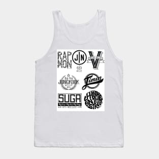 BTS members Logo Tank Top